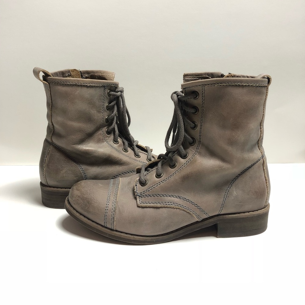 Steve Madden Grey Combat boots